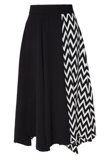 Черная юбка с контрастным узором Loewe