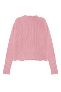 Розовый джемпер с отделкой Msgm