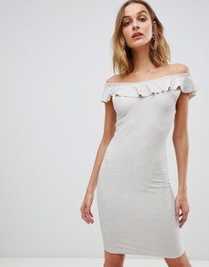 Платье с оборками Vero Moda - Кремовый
