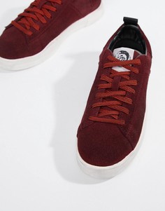 Красные замшевые кроссовки Diesel S-clever - Красный