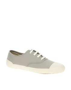 Кеды из саржи Fred Perry Laurel Wreath Wardour - Серый