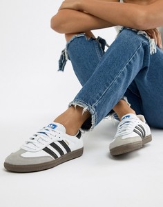 Бело-черные кроссовки adidas Originals Samba Og - Мульти