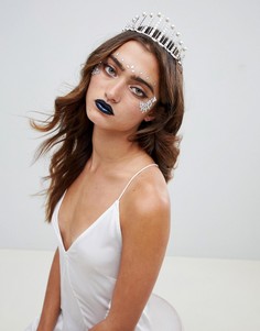 Повязка на голову с искусственным жемчугом ASOS DESIGN HALLOWEEN - Серебряный