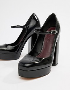 Туфли на каблуке и платформе ASOS DESIGN - Черный