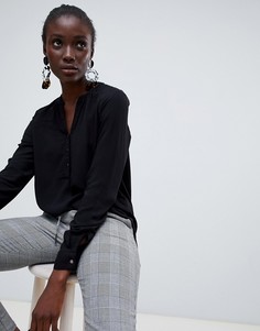 Блузка без воротника Vero Moda - Черный
