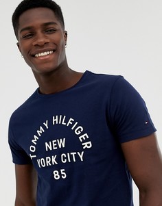 Футболка с логотипом Tommy Hilfiger - Темно-синий