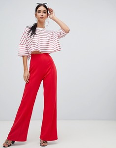 Красные широкие брюки Missguided - Красный