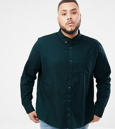 Зеленая оксфордская рубашка Burton Menswear Big & Tall - Зеленый