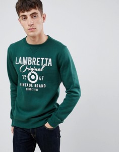 Свитшот с логотипом Lambretta - Зеленый