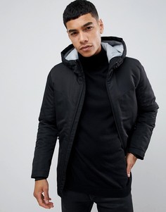 Дутая куртка с капюшоном Jack & Jones Core - Черный