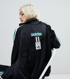 Черная спортивная куртка с полосками и логотипом adidas Original - Черный