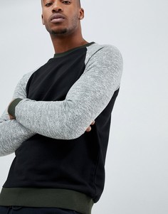 Черный свитшот с рукавами реглан ASOS DESIGN - Черный
