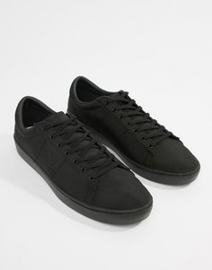 Черные однотонные нейлоновые кроссовки Fred Perry Spencer - Черный