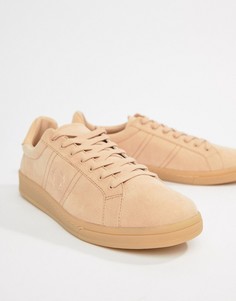 Кроссовки из микрофибры пыльно-розового цвета Fred Perry B721 - Розовый