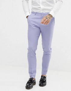 Сиреневые зауженные брюки ASOS DESIGN - Фиолетовый