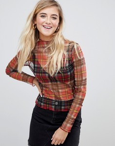 Лонгслив в клетку ASOS DESIGN - Мульти