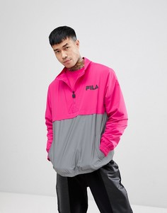 Розовая куртка со светоотражающей вставкой Fila black line - Розовый