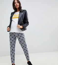 Суженные книзу брюки галифе в клетку и горошек ASOS DESIGN Maternity - Мульти