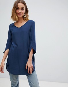 Платье-туника с отделкой на рукавах Vero Moda - Черный