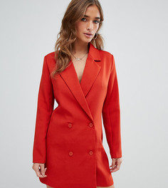 Платье-блейзер цвета ржавчины Missguided Petite - Красный