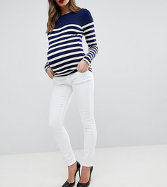 Белые джинсы скинни с завышенной талией и посадкой под животом ASOS DESIGN Maternity Ridley - Белый
