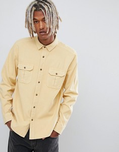 Желтая рубашка навыпуск в винтажном стиле ASOS DESIGN - Желтый