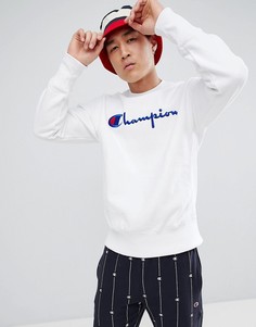 Белый свитшот с большим логотипом Champion - Белый