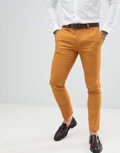Супероблегающие брюки горчичного цвета Twisted Tailor - Медный