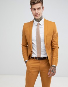 Супероблегающий пиджак горчичного цвета Twisted Tailor - Медный