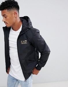 Черная куртка на молнии с логотипом EA7 Train Core ID - Черный