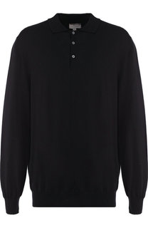 Хлопковое поло с длинными рукавами Canali