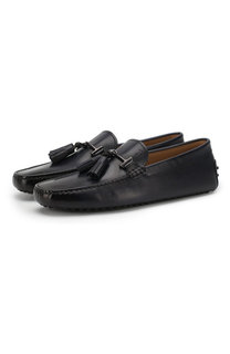 Кожаные мокасины с пряжкой и кисточками Tod’s Tods