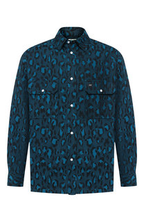 Хлопковая рубашка с воротником кент Kenzo