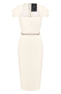 Шерстяное платье с поясом Roland Mouret