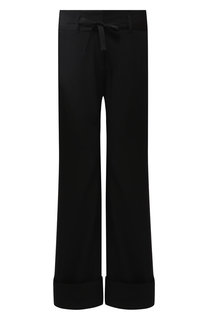 Брюки с отворотами из смеси шерсти и хлопка Ann Demeulemeester