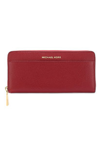 Портмоне на молнии из сафьяновой кожи MICHAEL Michael Kors