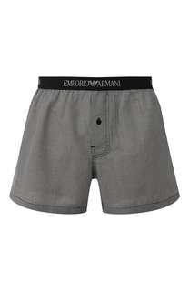 Хлопковые боксеры свободного кроя Emporio Armani