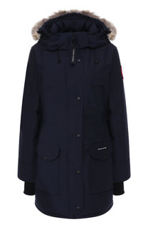 Пуховик с меховой отделкой капюшона Canada Goose
