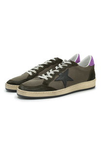 Комбинированные кеды Ball Star на шнуровке Golden Goose Deluxe Brand