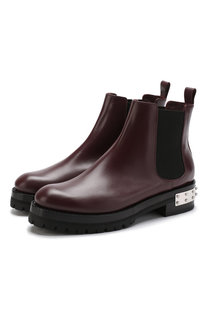 Кожаные челси с металлической отделкой Alexander McQueen