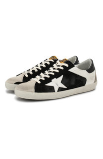 Кожаные кеды Superstar на шнуровке Golden Goose Deluxe Brand