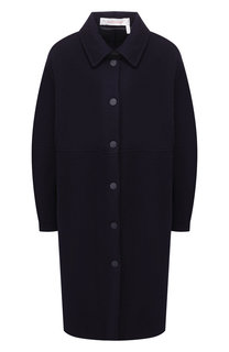 Однотонное шерстяное пальто See by Chloé
