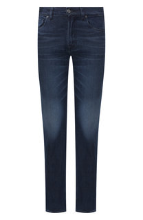 Джинсы прямого кроя с потертостями 7 For All Mankind