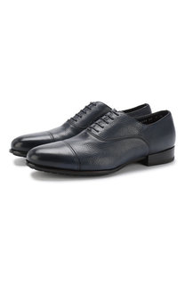 Кожаные оксфорды с внутренней меховой отделкой Santoni