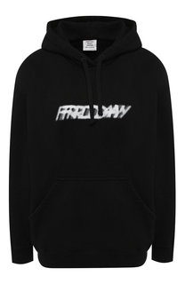 Хлопковый пуловер с капюшоном Vetements