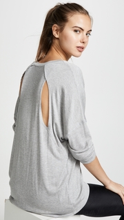 Terez Ribbed Open Back Top