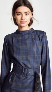 Toga Pulla Wool Check Dress