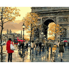 Картина по номерам на холсте Фрея "Триумфальная Арка", 50х40 см