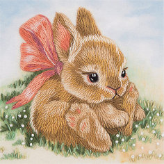 Набор для вышивания Panna "Живая картина" Крольчонок, 9х9 см