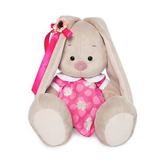 Мягкая игрушка Budi Basa Зайка Ми в розовом платье с белым воротничком, 18 см